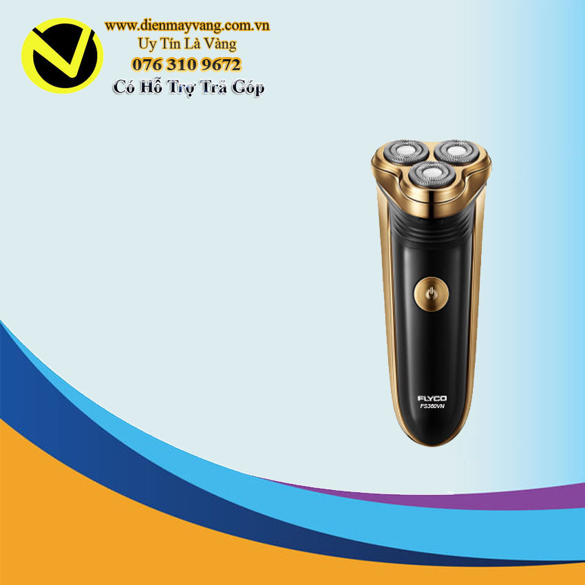 Máy cạo râu 3 lưỡi kép Flyco FS360VN có chức năng tỉa tóc, tỉa tóc mai