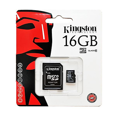 Thẻ Nhớ Kingston 16GB Micro SDHC Class 10 (Có Adapter)