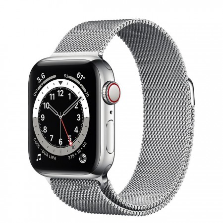 Apple Watch S6 40mm (LTE) Silver Stainless Steel Case Silver M06U3VNA