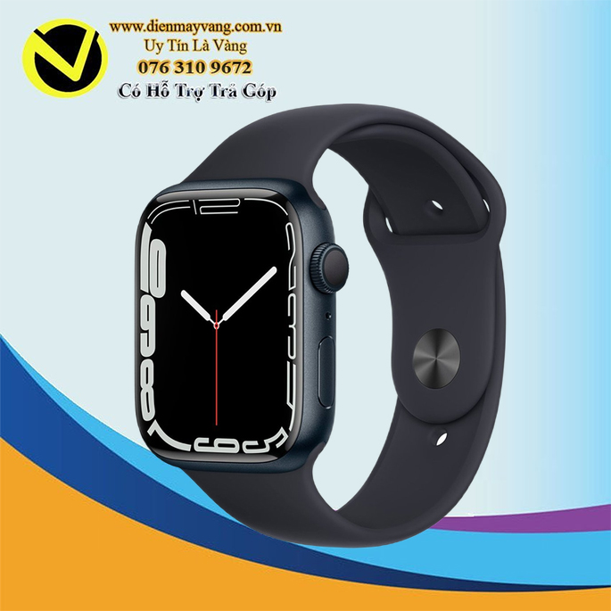 APPLE WATCH SERIES 7 45MM (MKN53) GPS MIDNIGHT ALUMINUM CASE WITH MIDNIGHT SPORT BAND