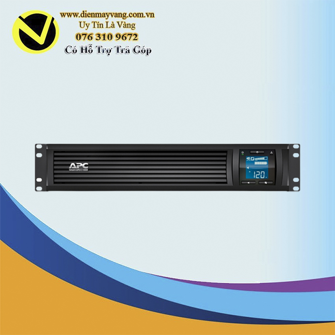 Bộ lưu điện APC Smart-UPS 1000VA LCD RM 2U 230V with SmartConnect (SMC1000I-2UC)