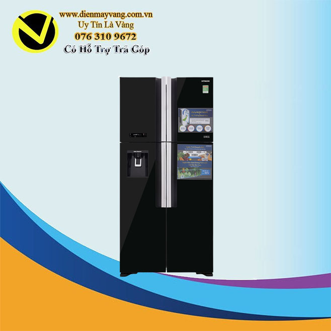 Tủ lạnh 4 cánh Inverter 540 Lít Hitachi R-FW690PGV7 (GBK)