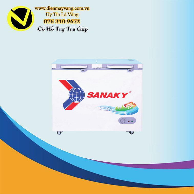 Tủ Đông mặt kính cường lực Sanaky VH-3699A2KD
